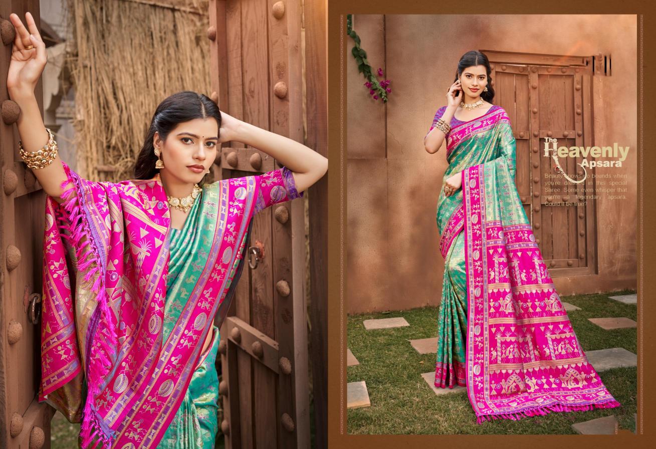 BUNAWAT - Piya Basanti Silk Vol - 02 Sangam Prints Light kanjivaram silk Woven Work Traditional Saree