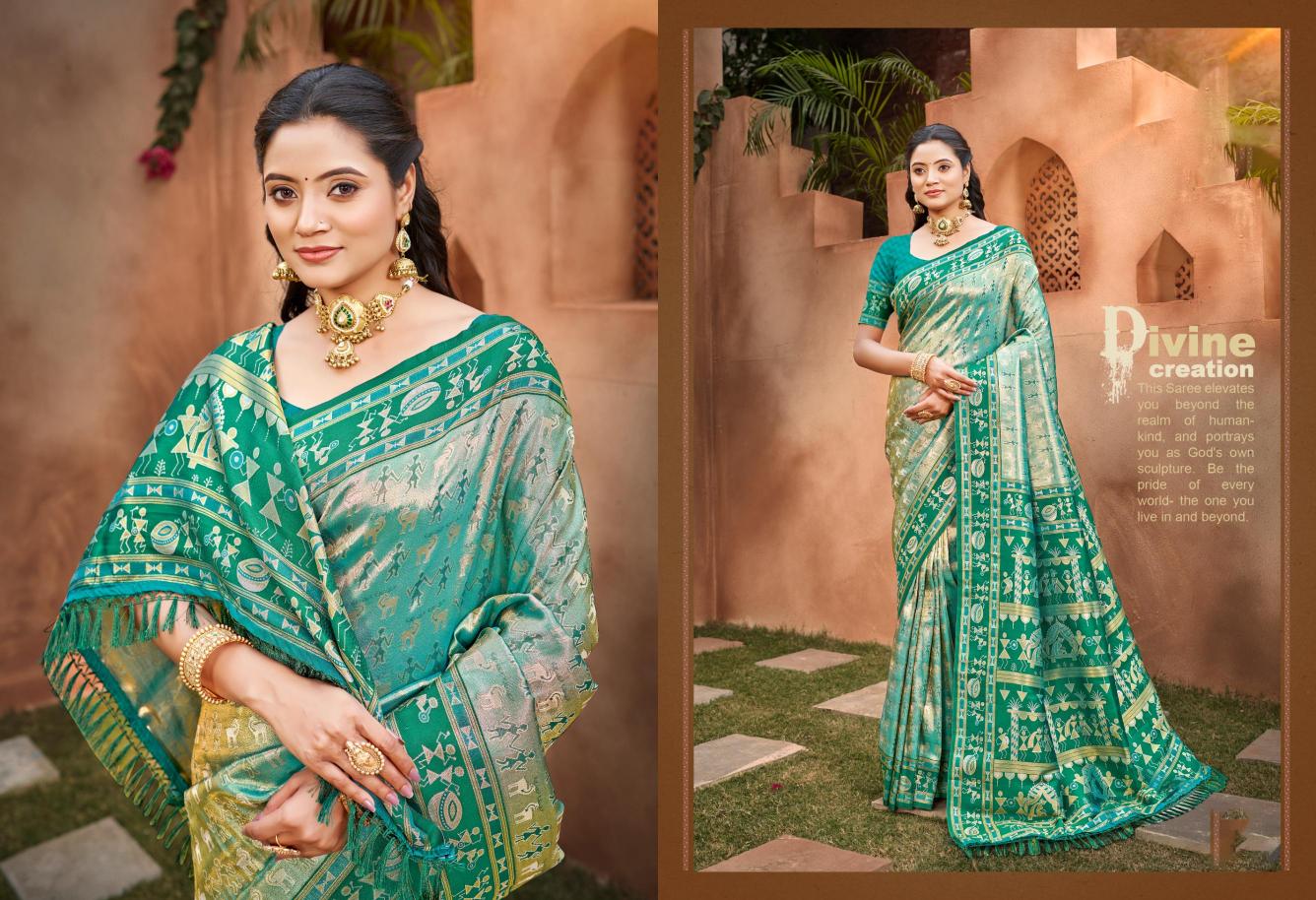 BUNAWAT - Piya Basanti Silk Vol - 02 Sangam Prints Light kanjivaram silk Woven Work Traditional Saree