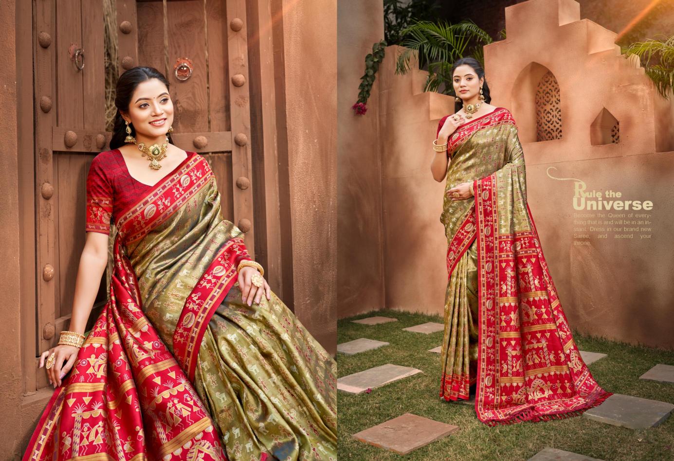 BUNAWAT - Piya Basanti Silk Vol - 02 Sangam Prints Light kanjivaram silk Woven Work Traditional Saree