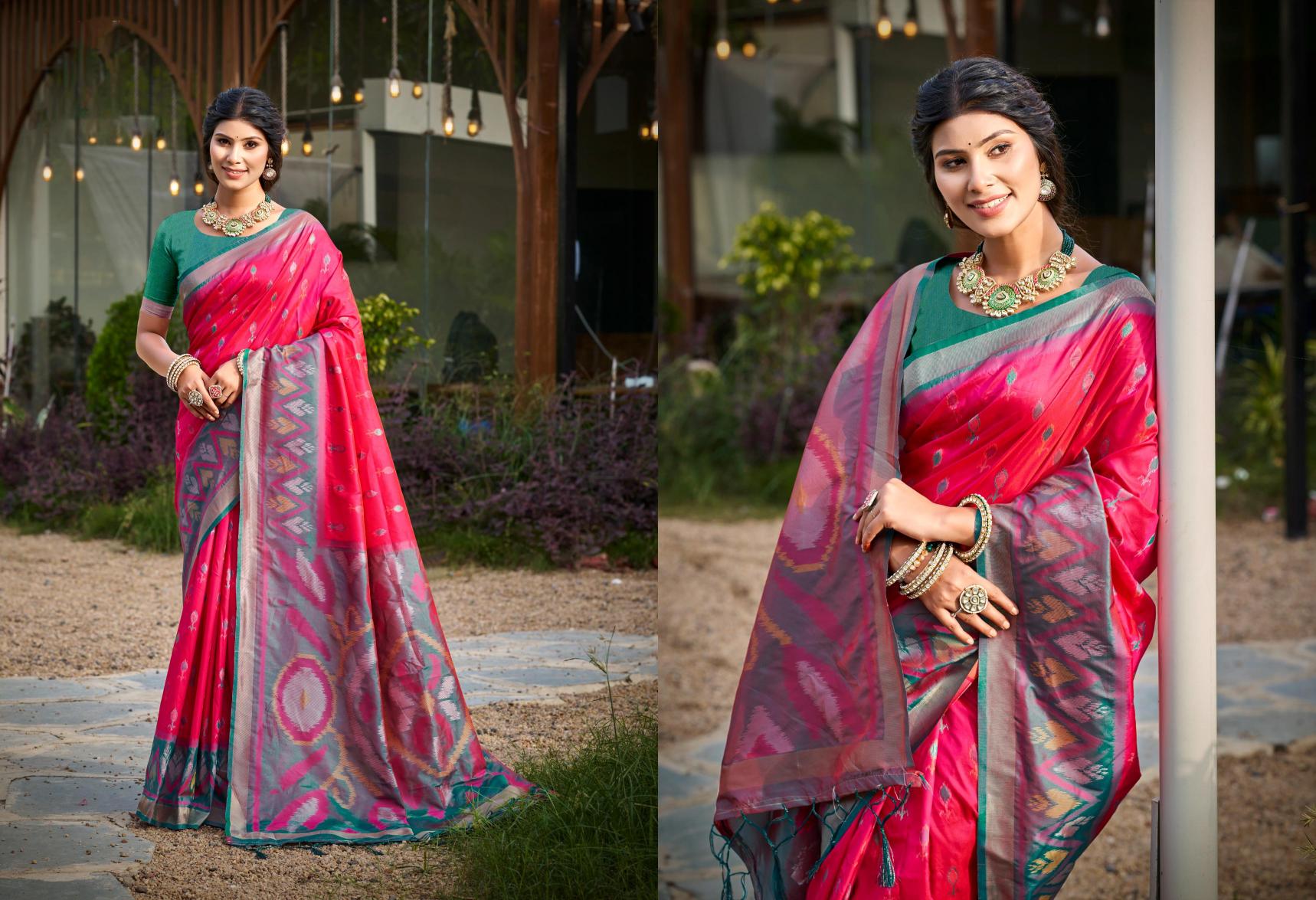 Bunawat - Pochampalli -11 Sangam Prints Silk Woven Work Traditional Saree