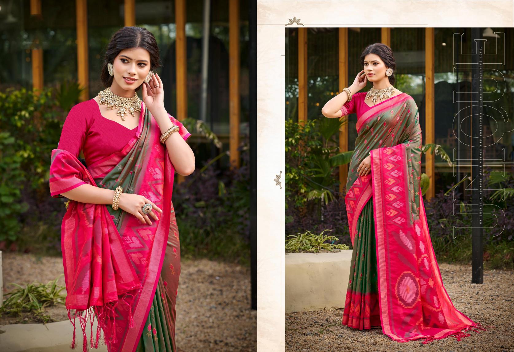 Bunawat - Pochampalli -11 Sangam Prints Silk Woven Work Traditional Saree