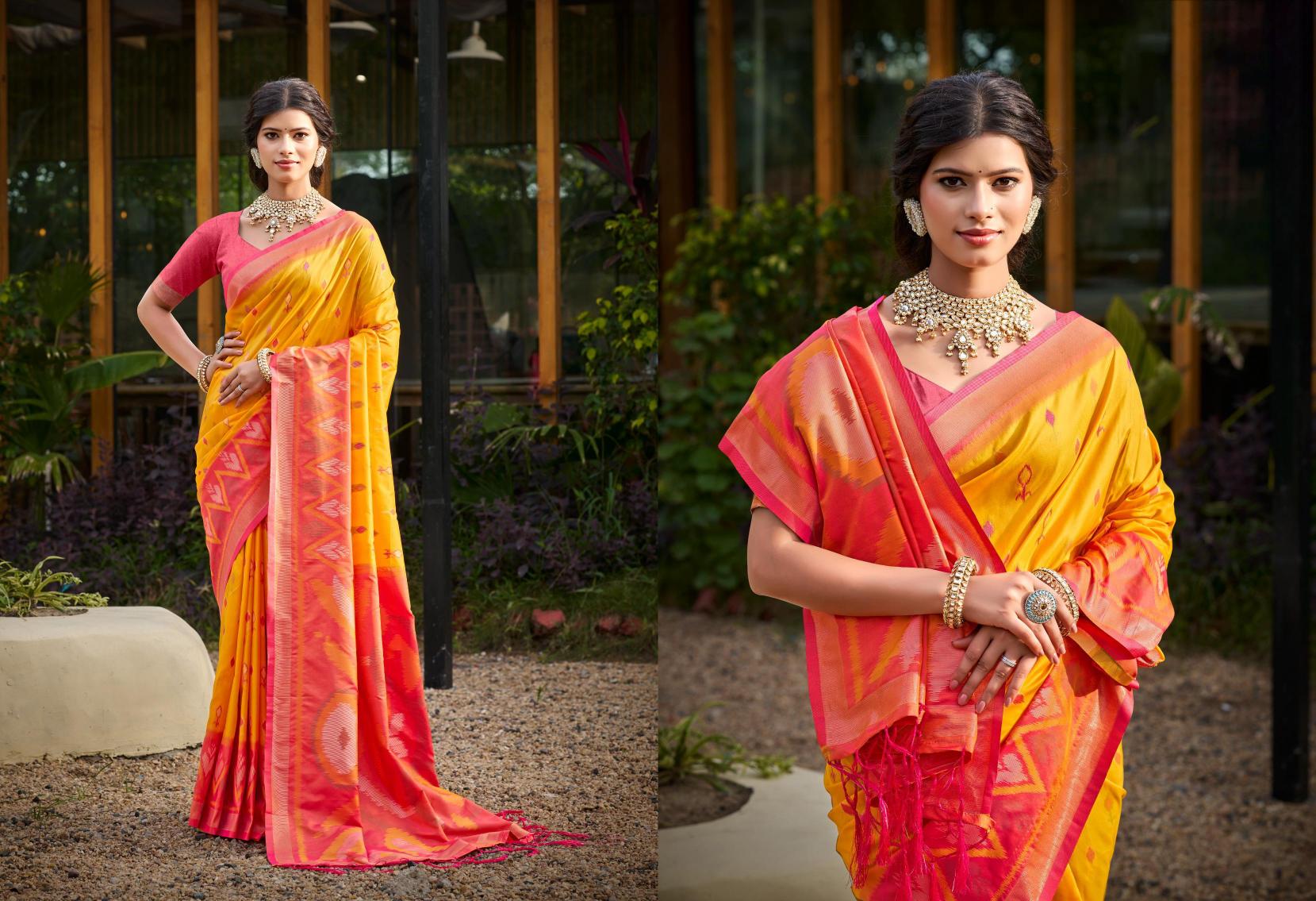 Bunawat - Pochampalli -11 Sangam Prints Silk Woven Work Traditional Saree