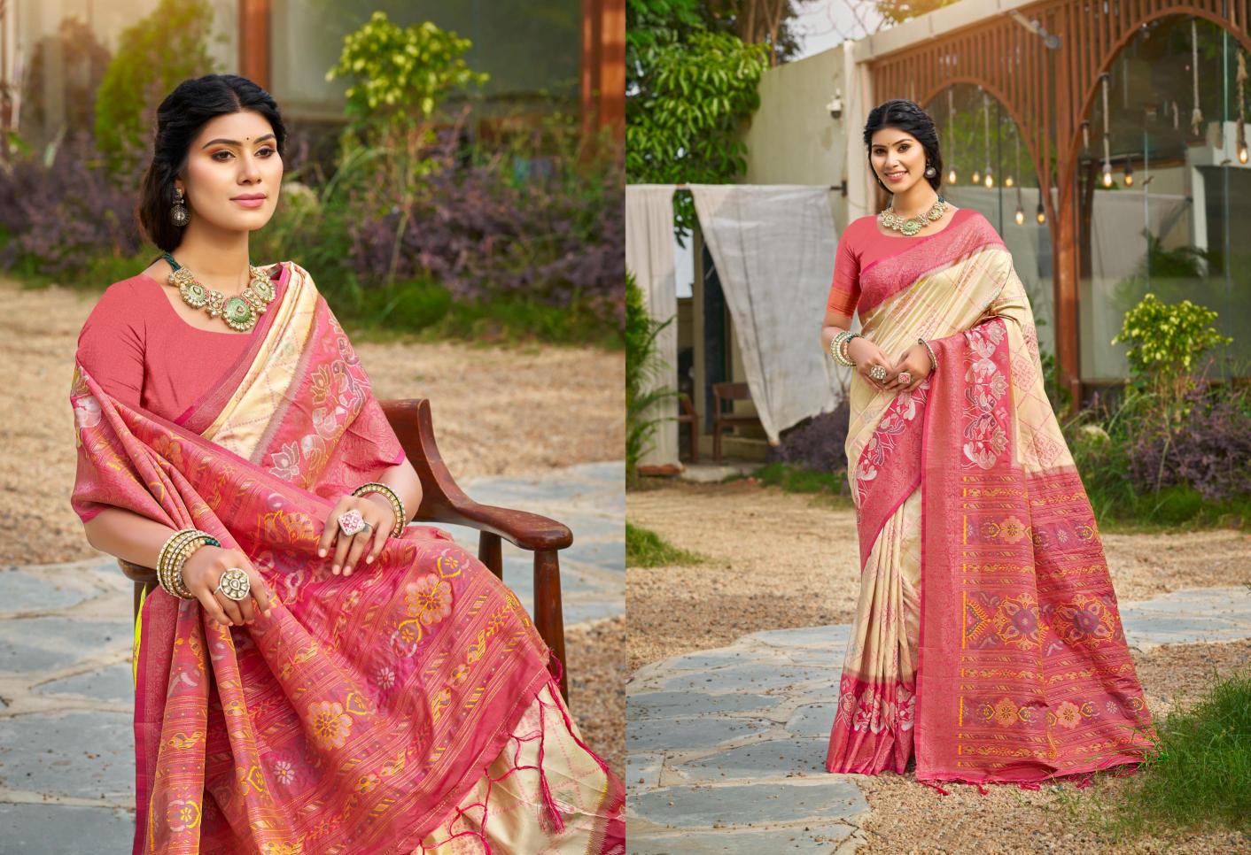Bunawat - Pochampalli-13 Sangam Prints Silk Woven Work Traditional Saree