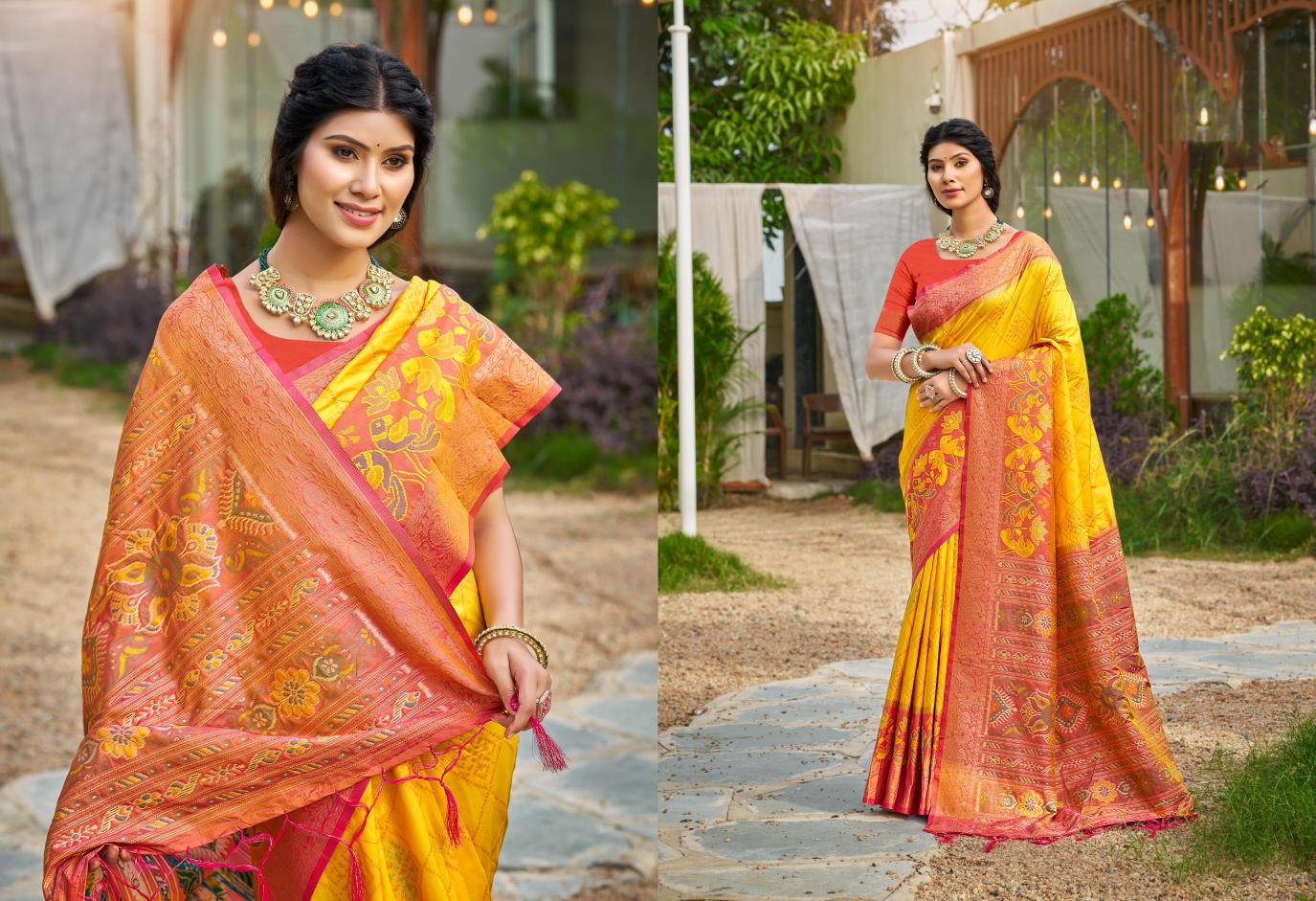 Bunawat - Pochampalli-13 Sangam Prints Silk Woven Work Traditional Saree