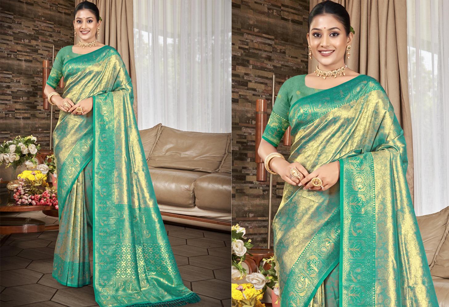 Bunawat - Sahi Silk-04 Sangam Prints kanjivaram Silk Woven Work Traditional Saree