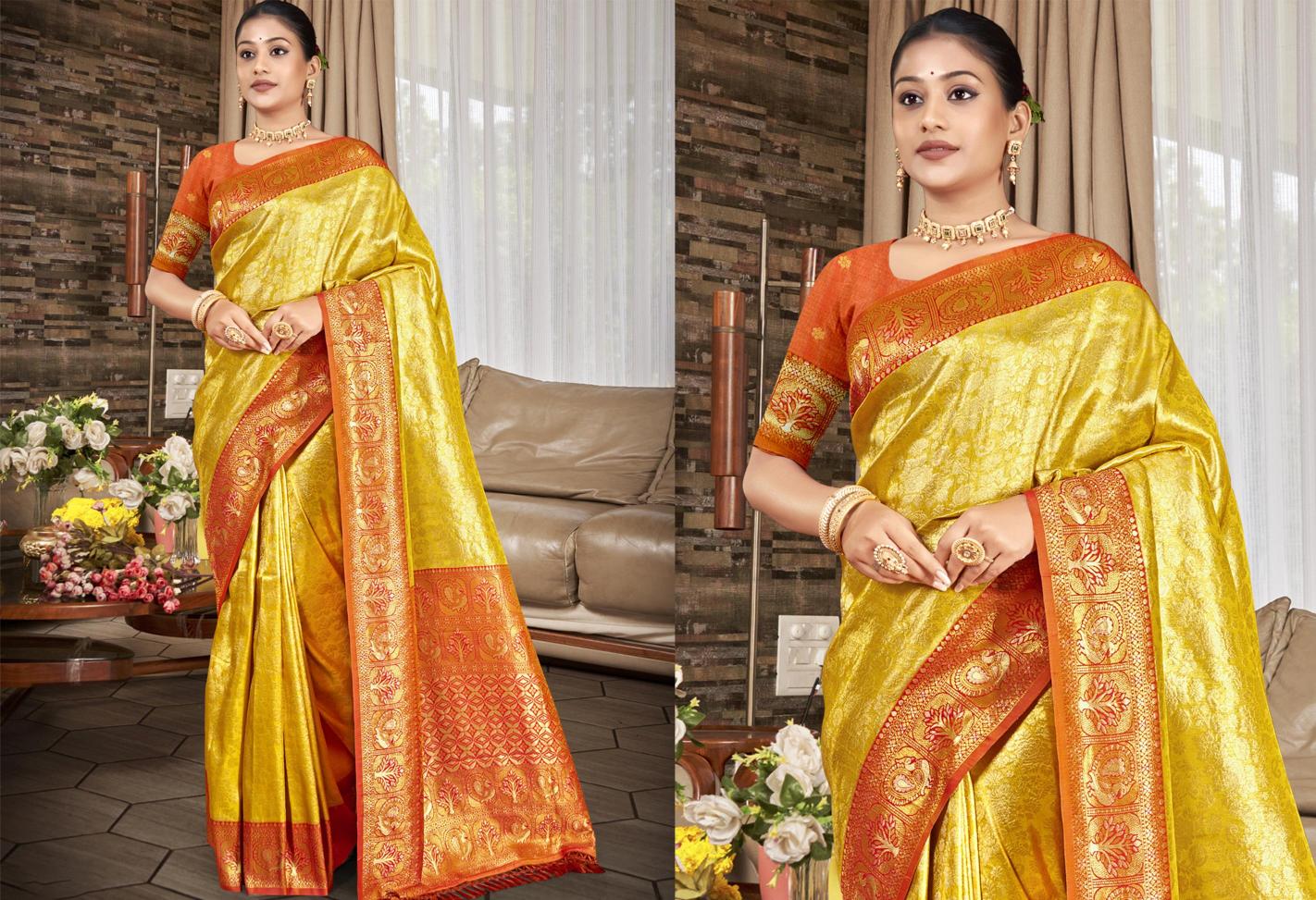 Bunawat - Sahi Silk-04 Sangam Prints kanjivaram Silk Woven Work Traditional Saree