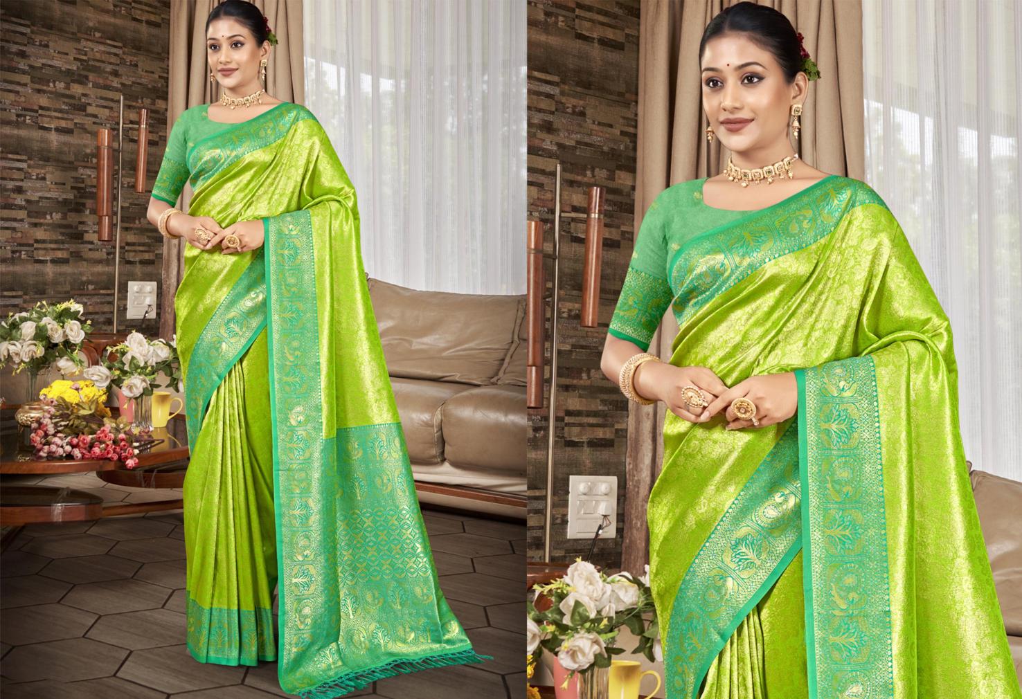 Bunawat - Sahi Silk-04 Sangam Prints kanjivaram Silk Woven Work Traditional Saree