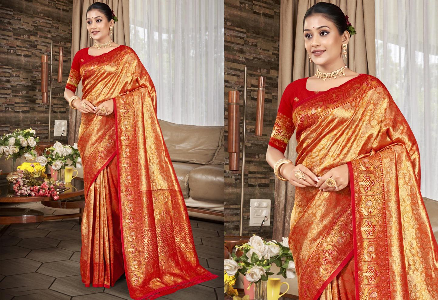 Bunawat - Sahi Silk-04 Sangam Prints kanjivaram Silk Woven Work Traditional Saree