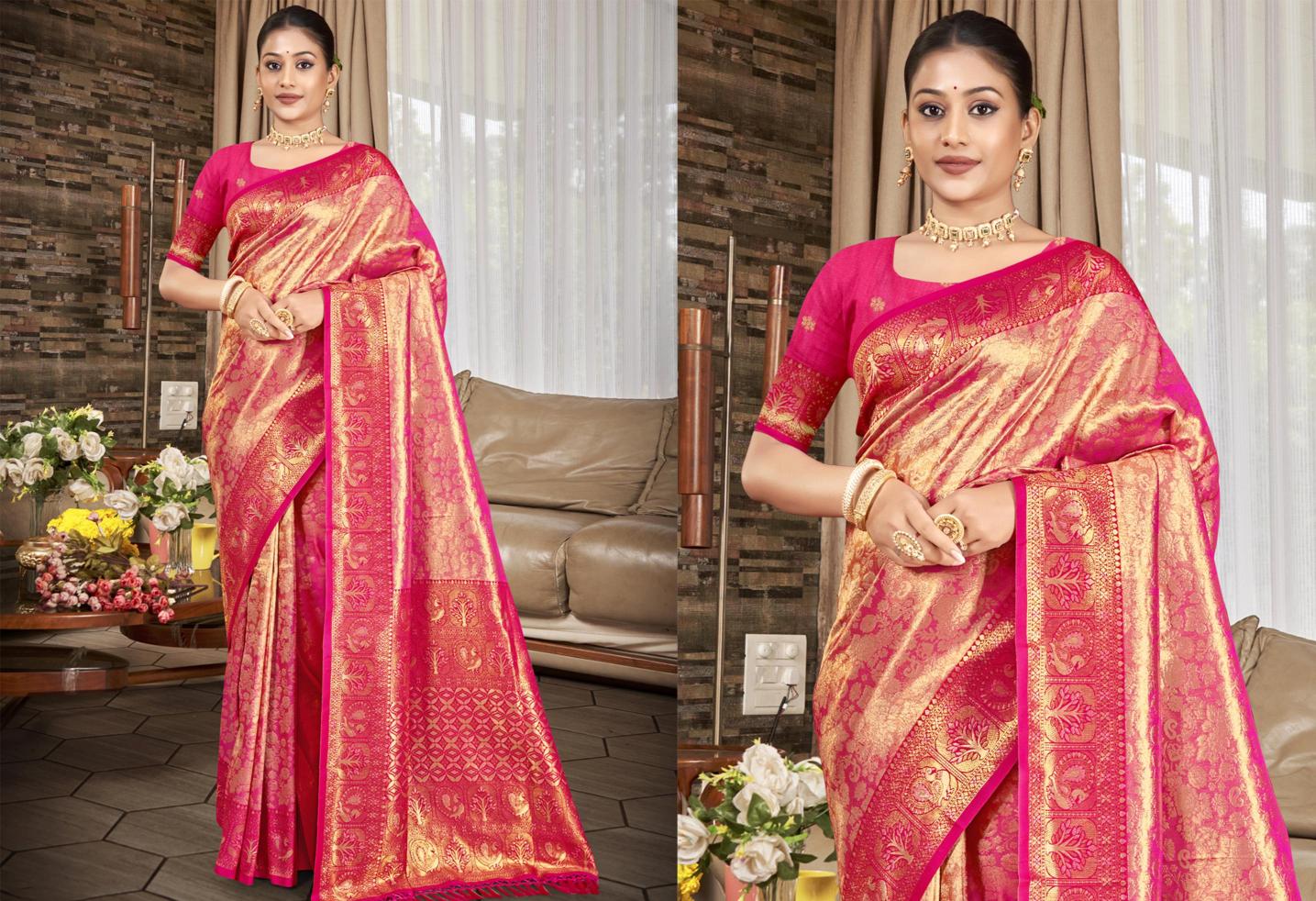 Bunawat - Sahi Silk-04 Sangam Prints kanjivaram Silk Woven Work Traditional Saree