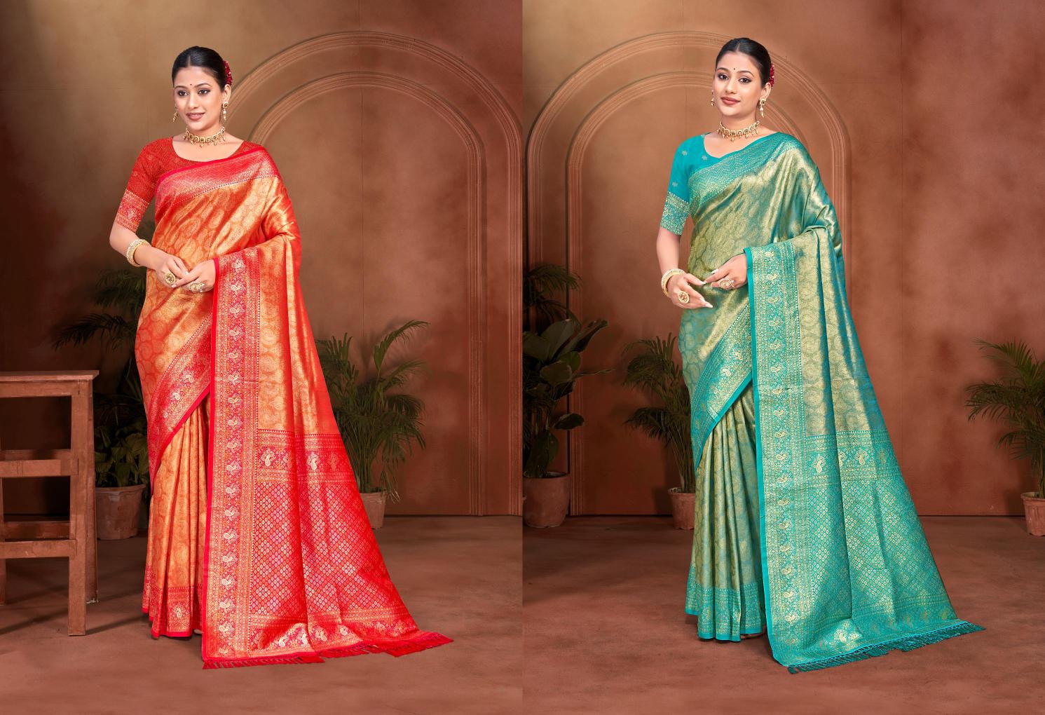 Bunawat - Sahi Silk-05 Sangam Prints kanjivaram Silk Woven Work Traditional Saree