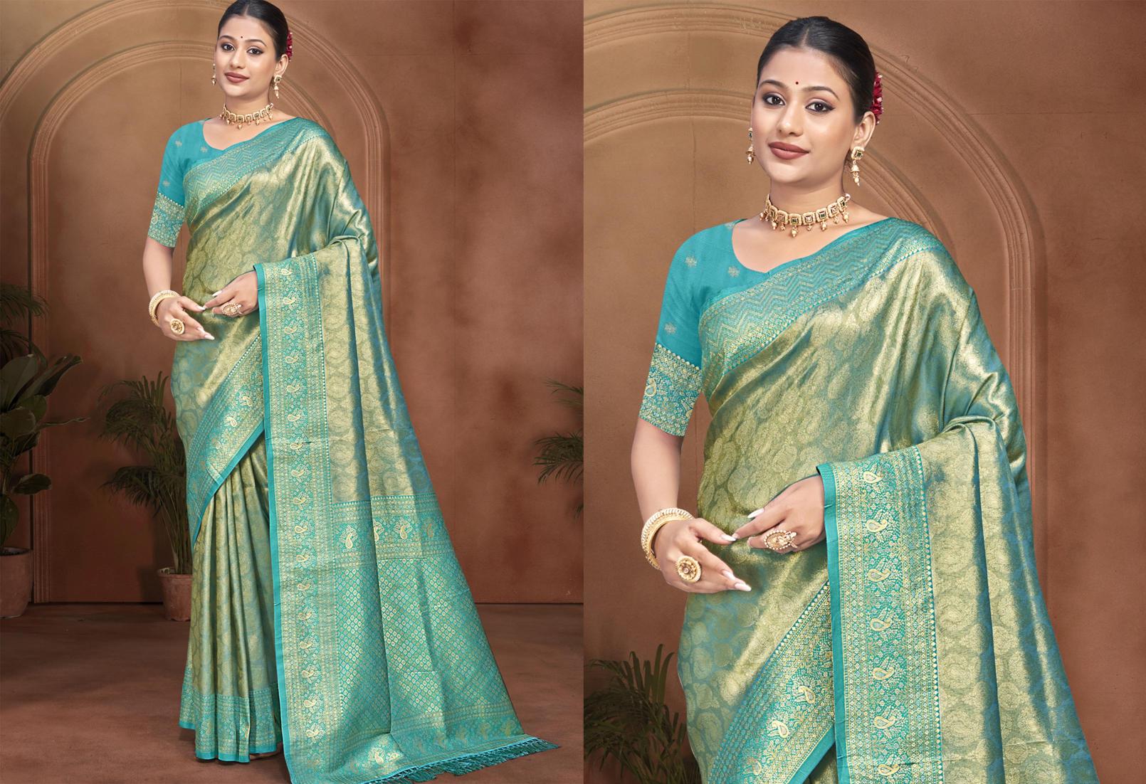 Bunawat - Sahi Silk-05 Sangam Prints kanjivaram Silk Woven Work Traditional Saree