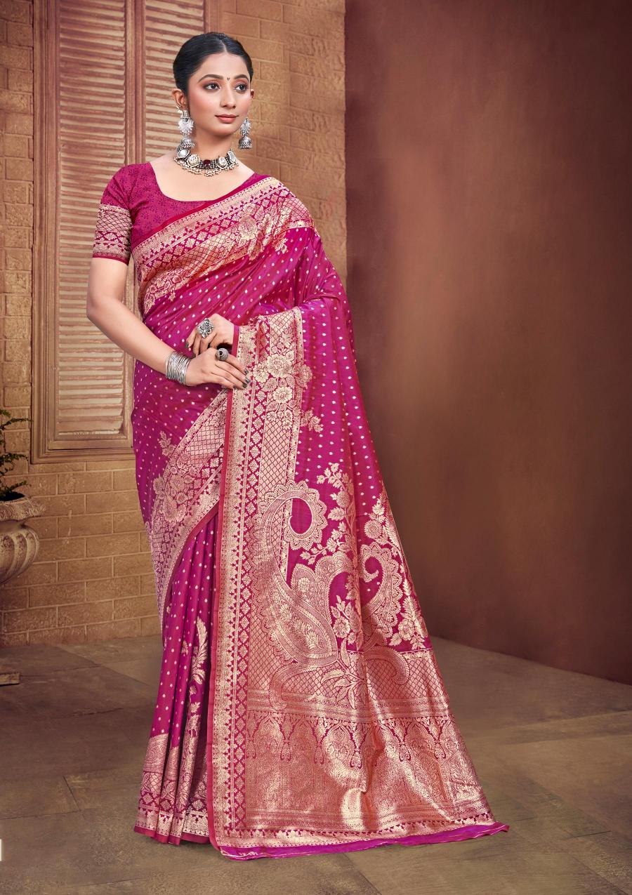 BUNAWAT - Salaar Silk Sangam Prints Silk Woven Work Traditional Saree