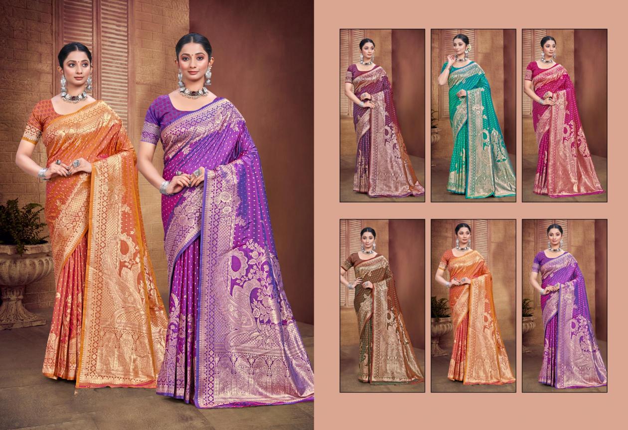 BUNAWAT - Salaar Silk Sangam Prints Silk Woven Work Traditional Saree