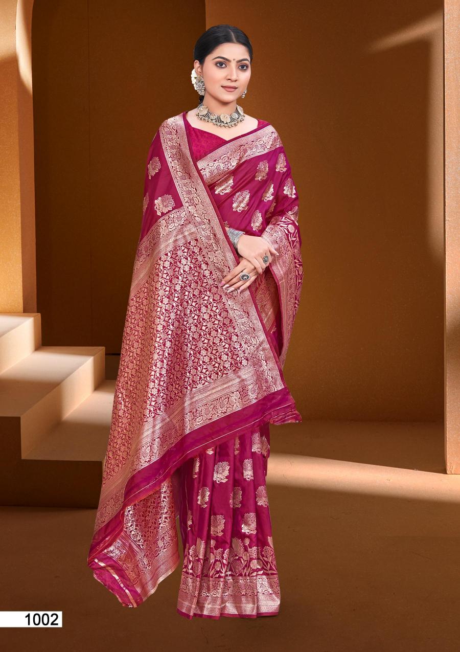 BUNAWAT - Tango SIlk Sangam Prints Silk Woven Work Traditional Saree