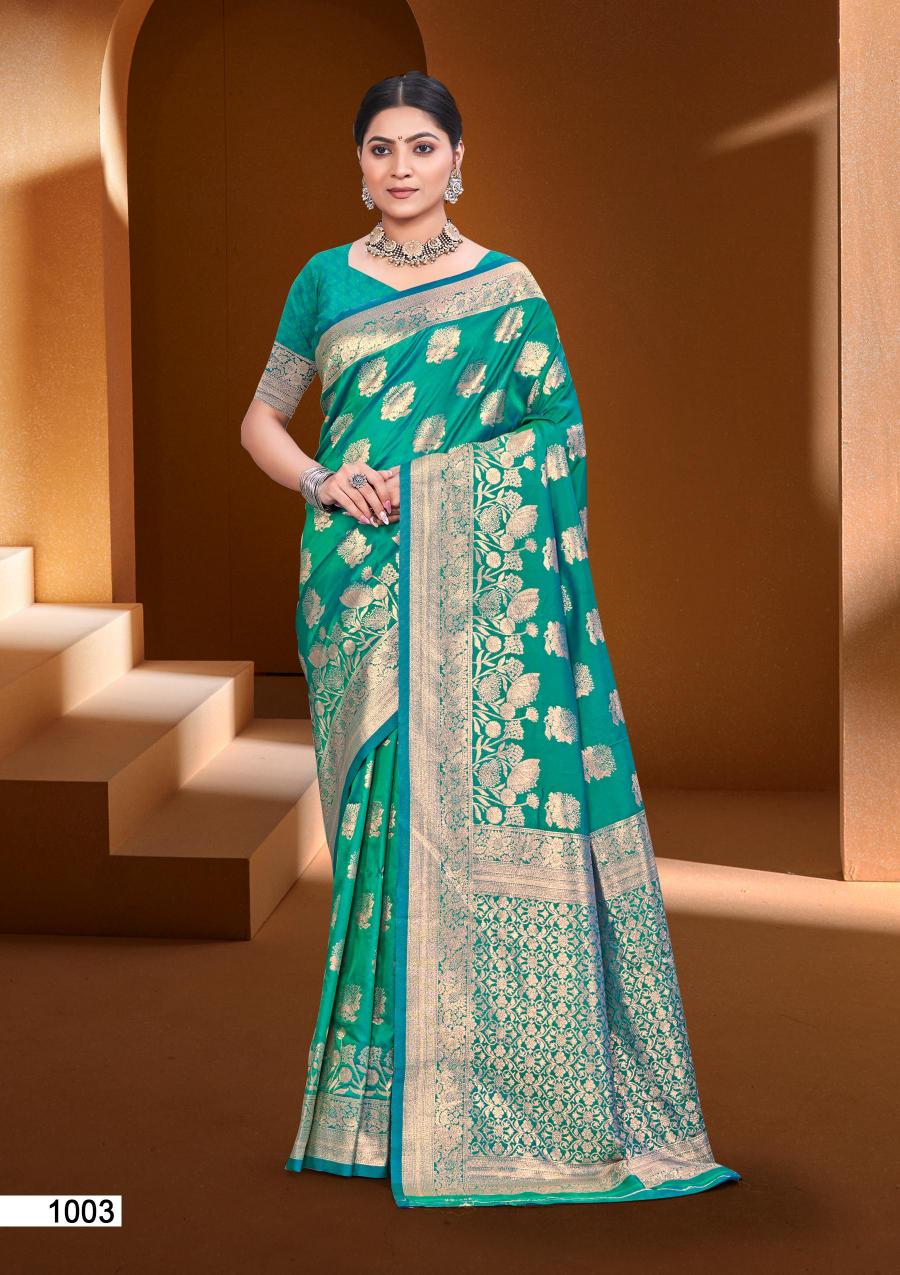 BUNAWAT - Tango SIlk Sangam Prints Silk Woven Work Traditional Saree