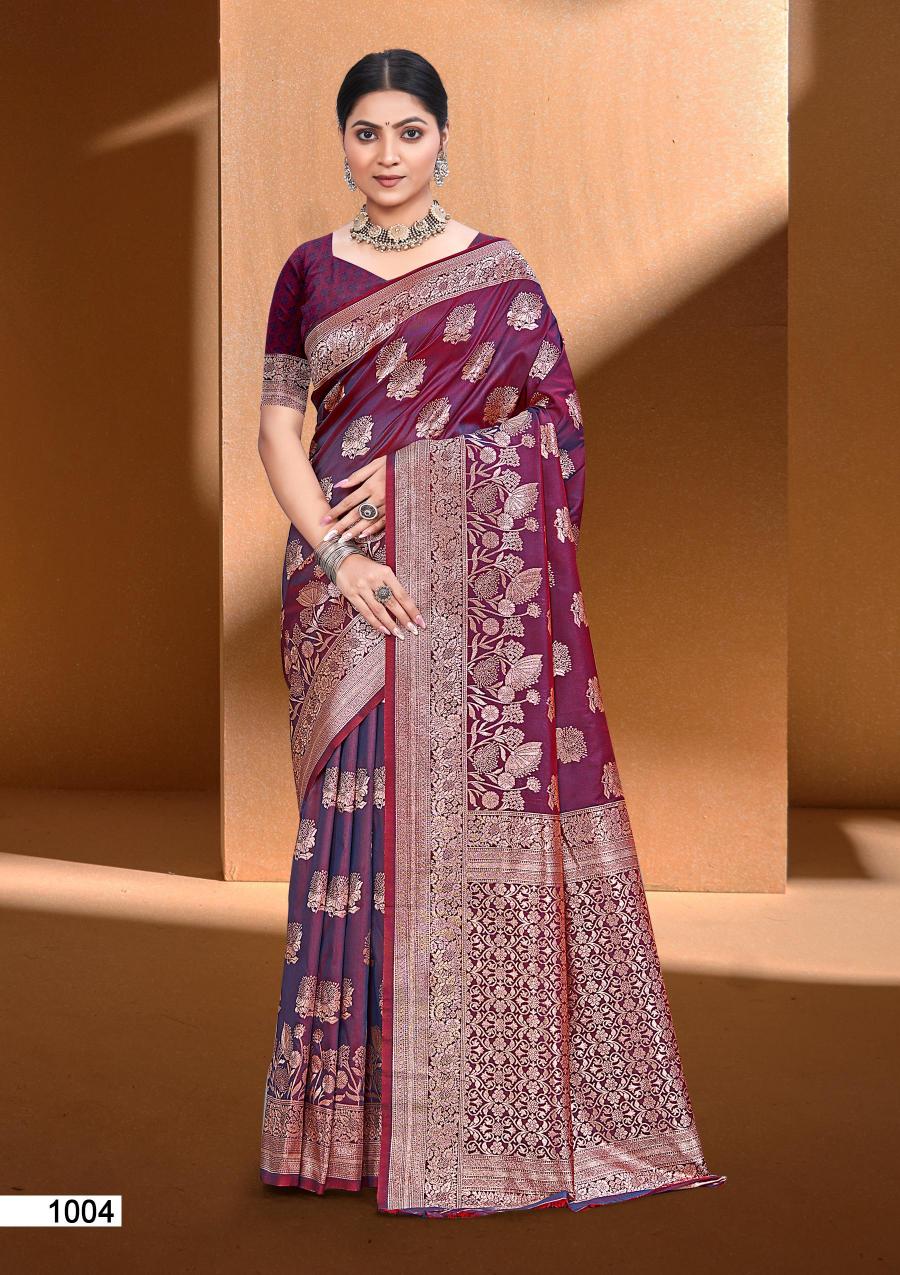 BUNAWAT - Tango SIlk Sangam Prints Silk Woven Work Traditional Saree