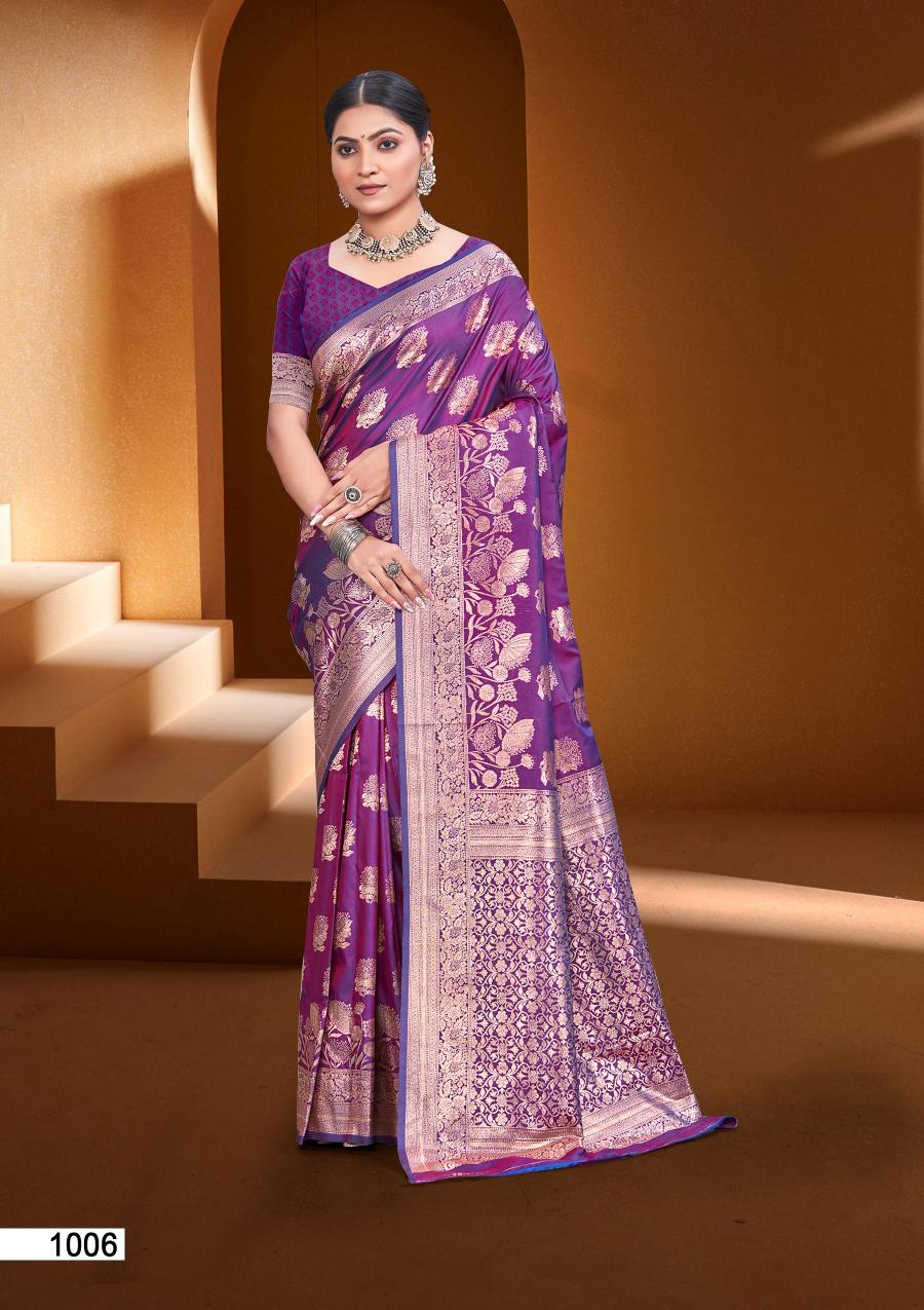 BUNAWAT - Tango SIlk Sangam Prints Silk Woven Work Traditional Saree