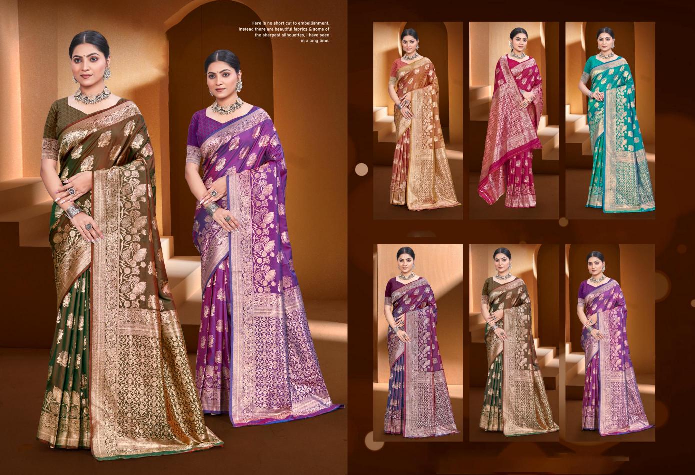 BUNAWAT - Tango SIlk Sangam Prints Silk Woven Work Traditional Saree