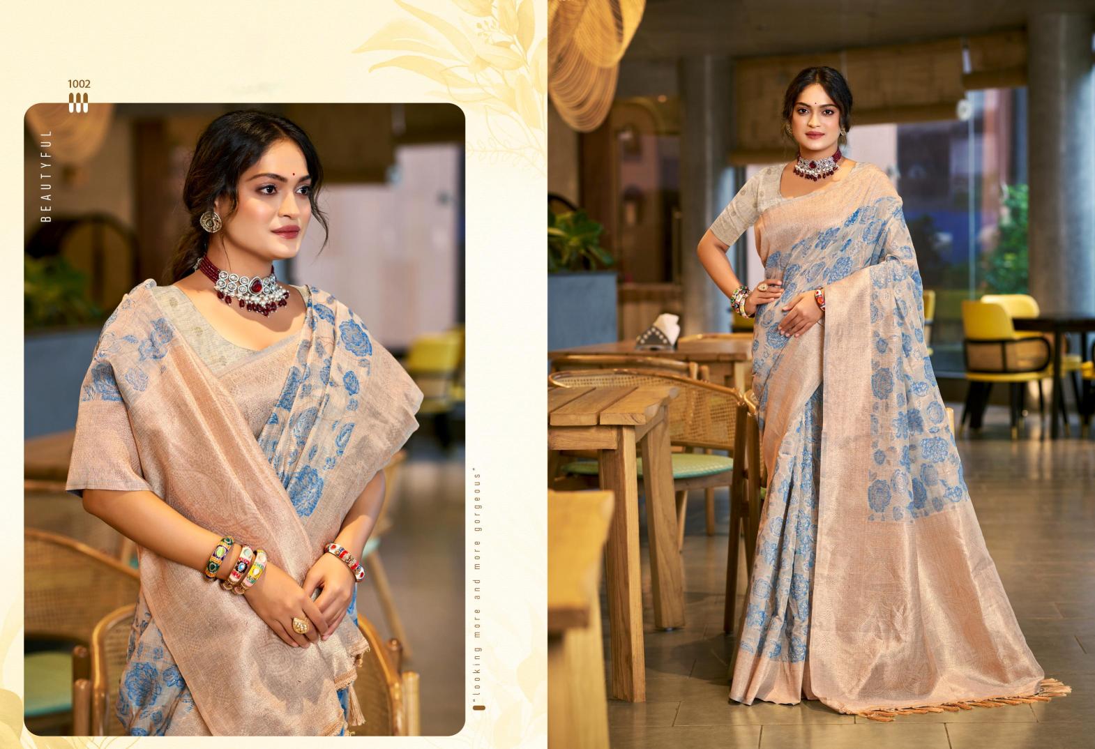 Bunawat - Triveni Cotton-03 Sangam Prints Cotton Silk Woven Work Traditional Saree