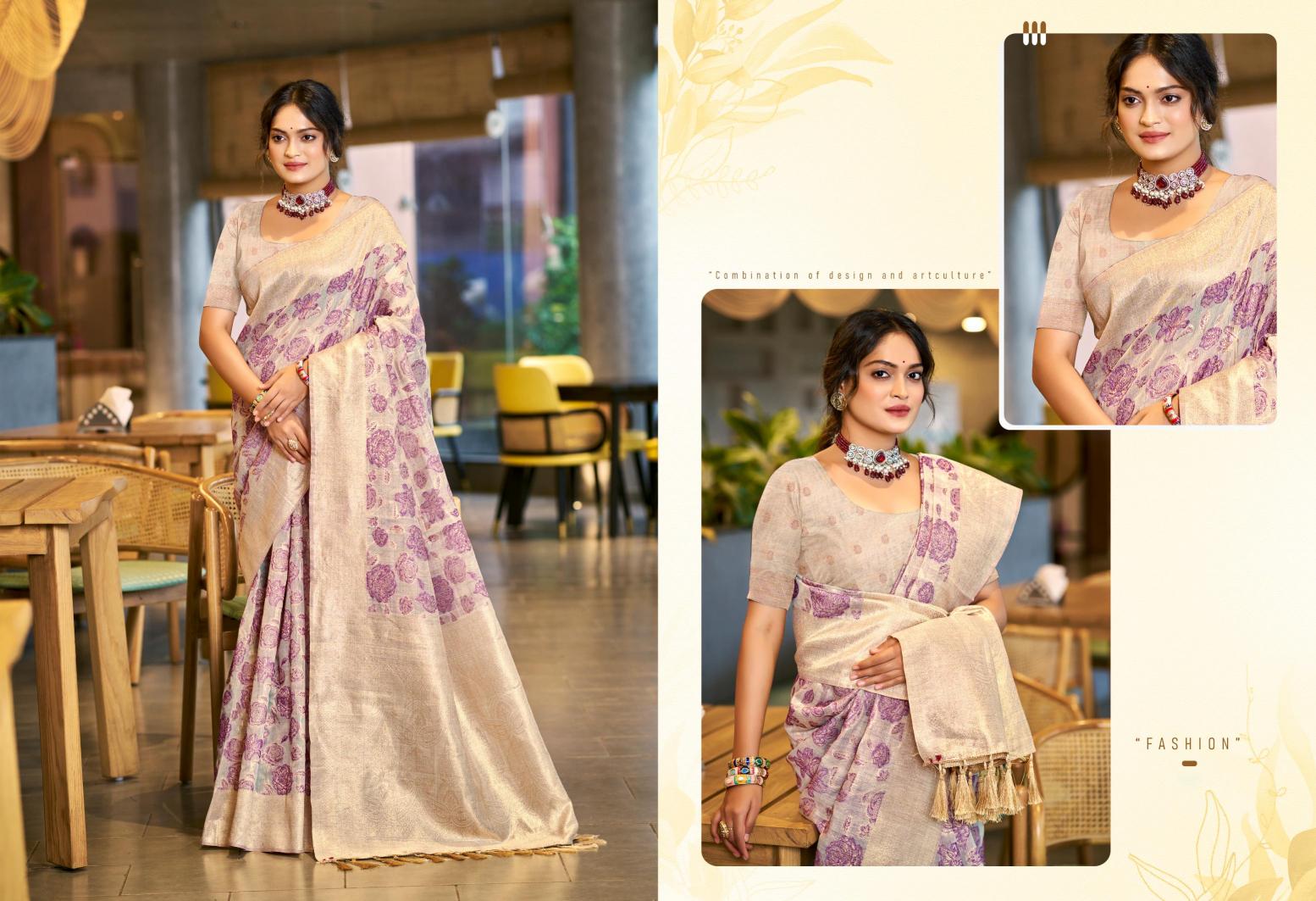 Bunawat - Triveni Cotton-03 Sangam Prints Cotton Silk Woven Work Traditional Saree