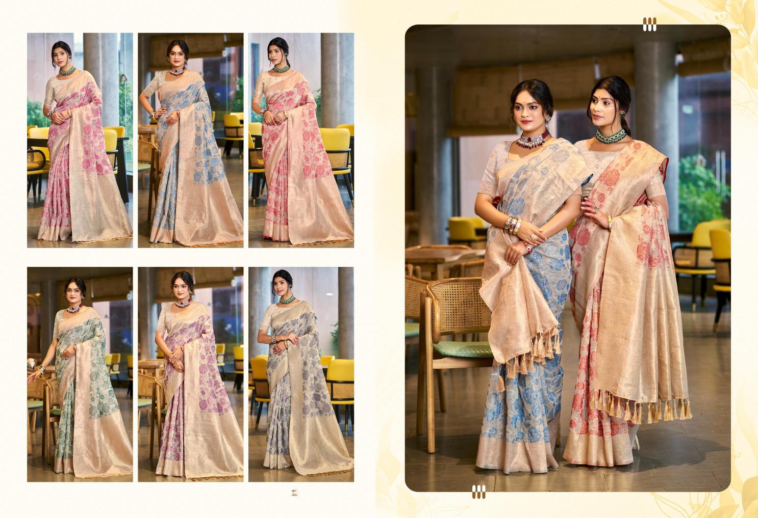 Bunawat - Triveni Cotton-03 Sangam Prints Cotton Silk Woven Work Traditional Saree