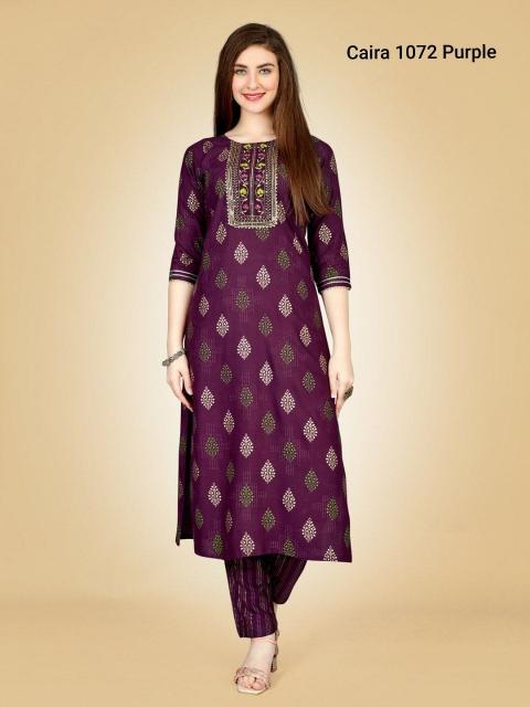 Caira 1072 Purple catalog best wholesale market for kurtis in india