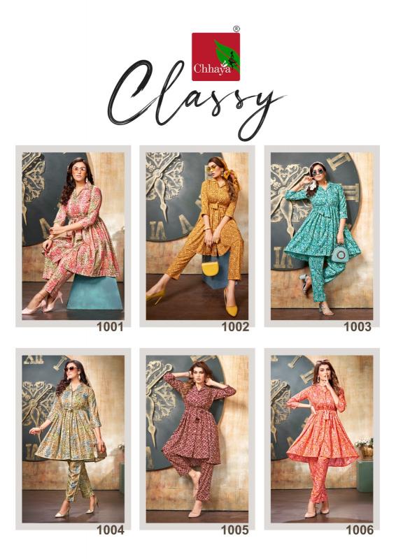 Chhaya Classy catalog co ord sets manufacturers in india