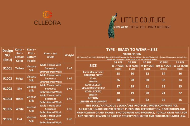 Clleora Little Couture catalog kids wear wholesale india