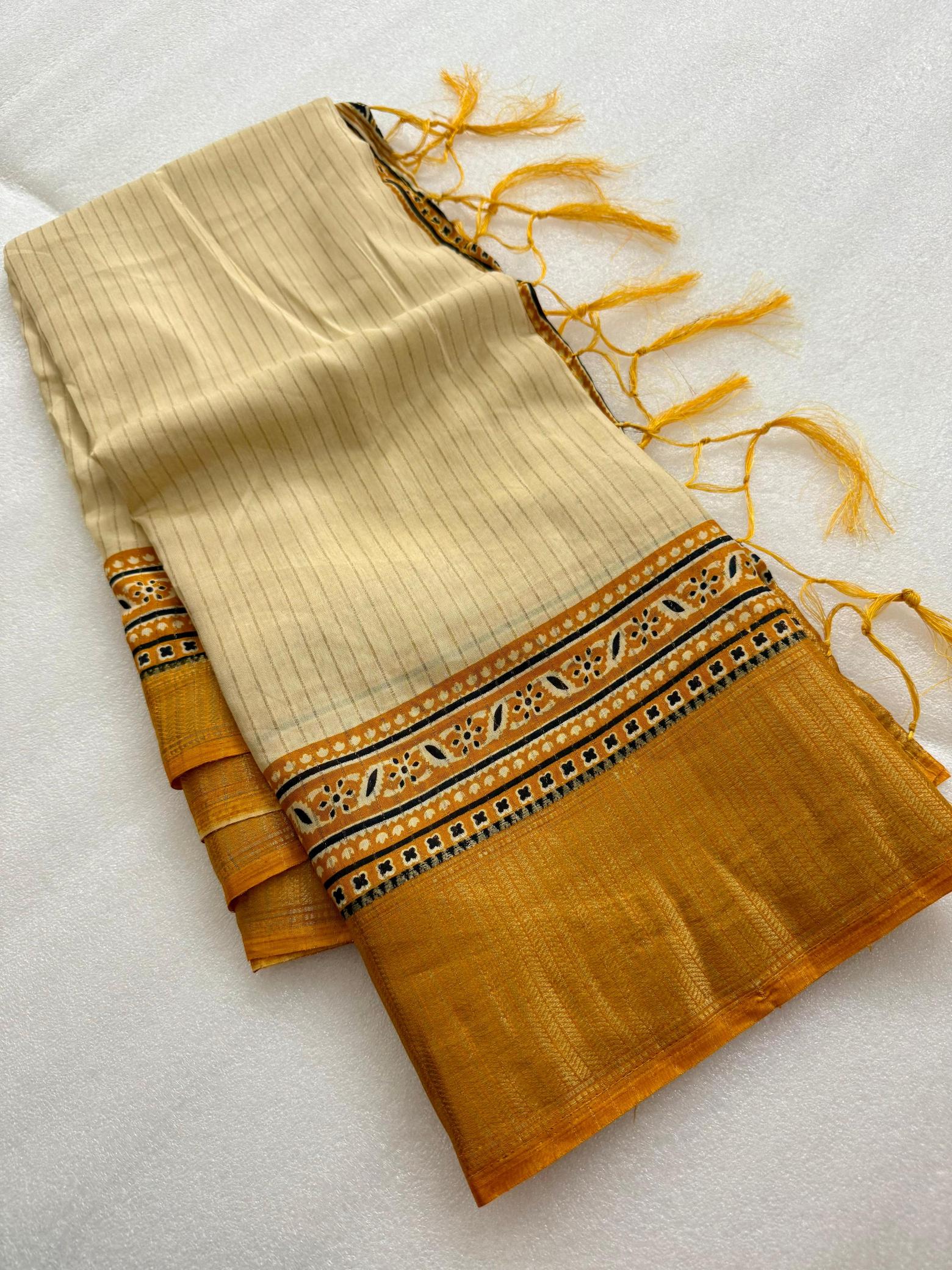 Dazira Ajrakh Gold vol 3 catalog saree product list in surat