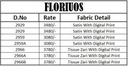 Dazira Florious catalog bharat creations sarees surat