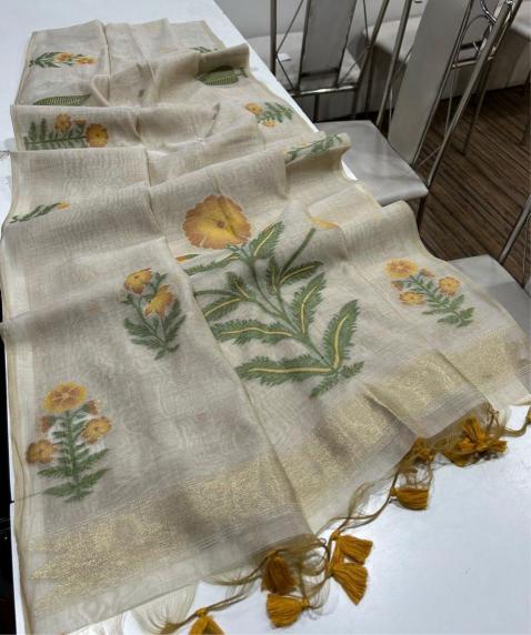 Dazira Premium soft muga Cotton vol 17 Catalog printed cotton saree blouses india