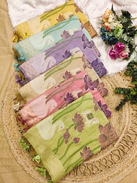Dazira Premium soft muga Cotton vol 19 Catalog fab india saree collection