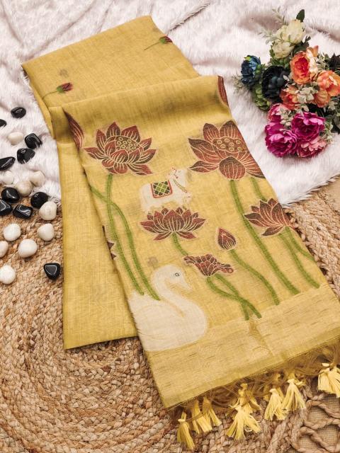 Dazira Premium soft muga Cotton vol 19 Catalog fab india saree collection