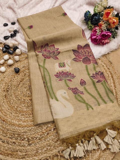 Dazira Premium soft muga Cotton vol 19 Catalog fab india saree collection