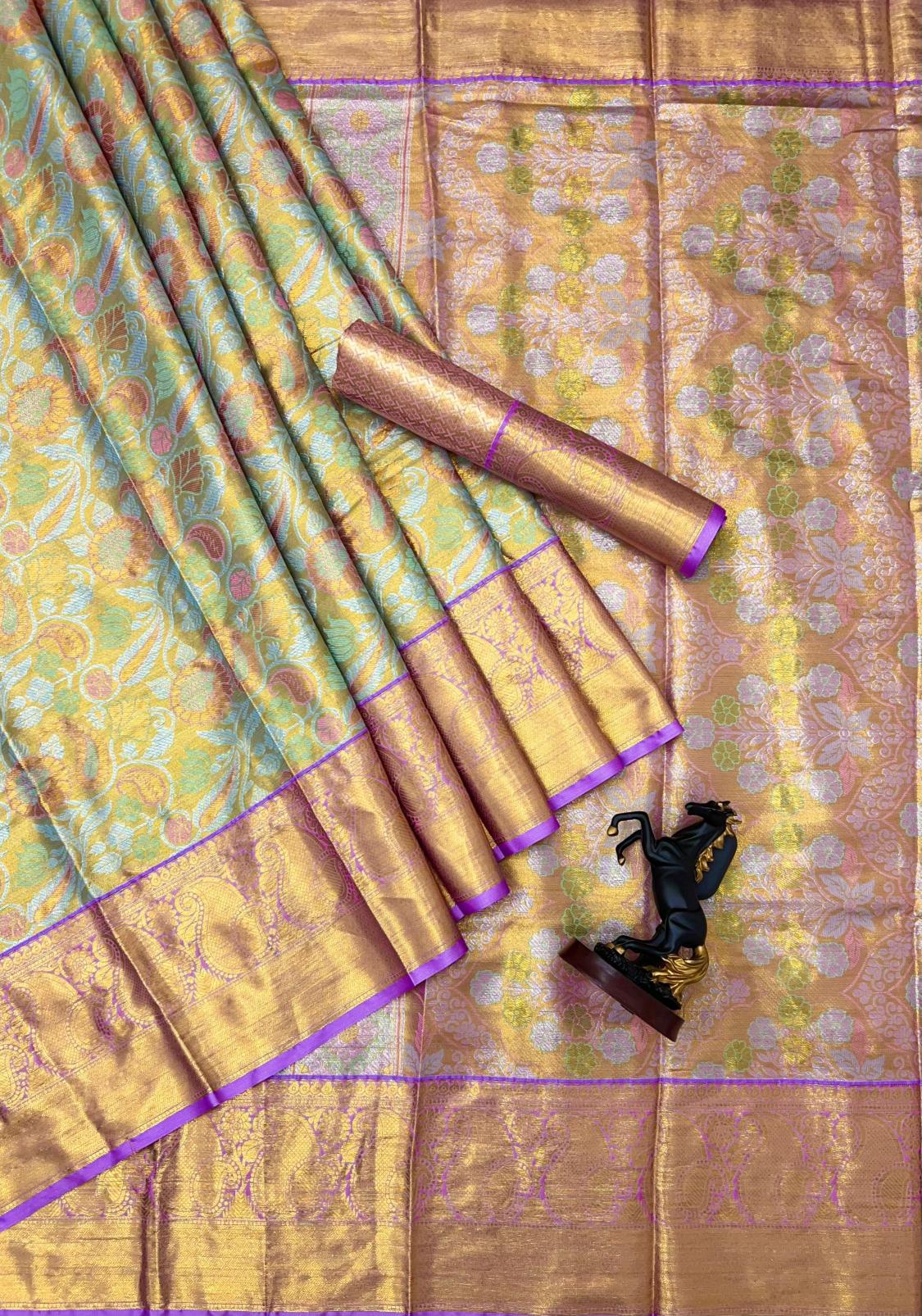 Dazira Pushpa Vol 11 catalog silk kanjivaram saree market in surat