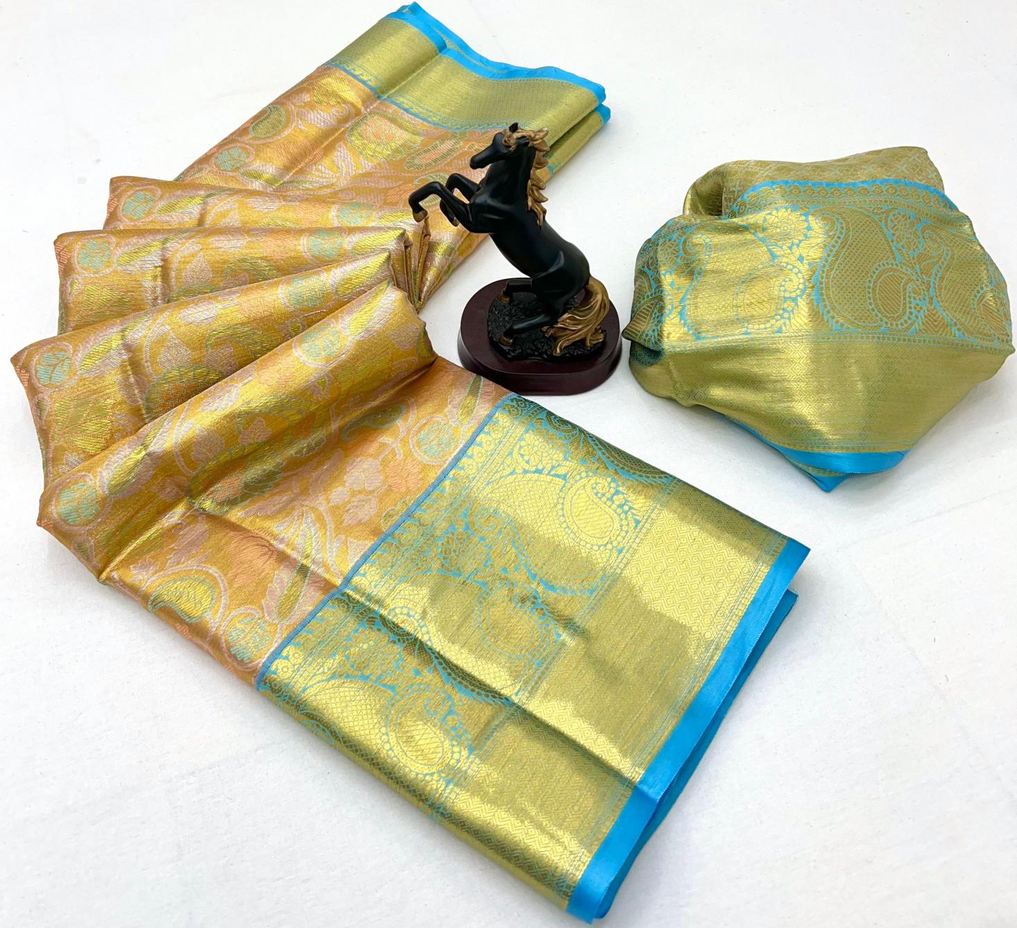 Dazira Pushpa Vol 11 catalog silk kanjivaram saree market in surat