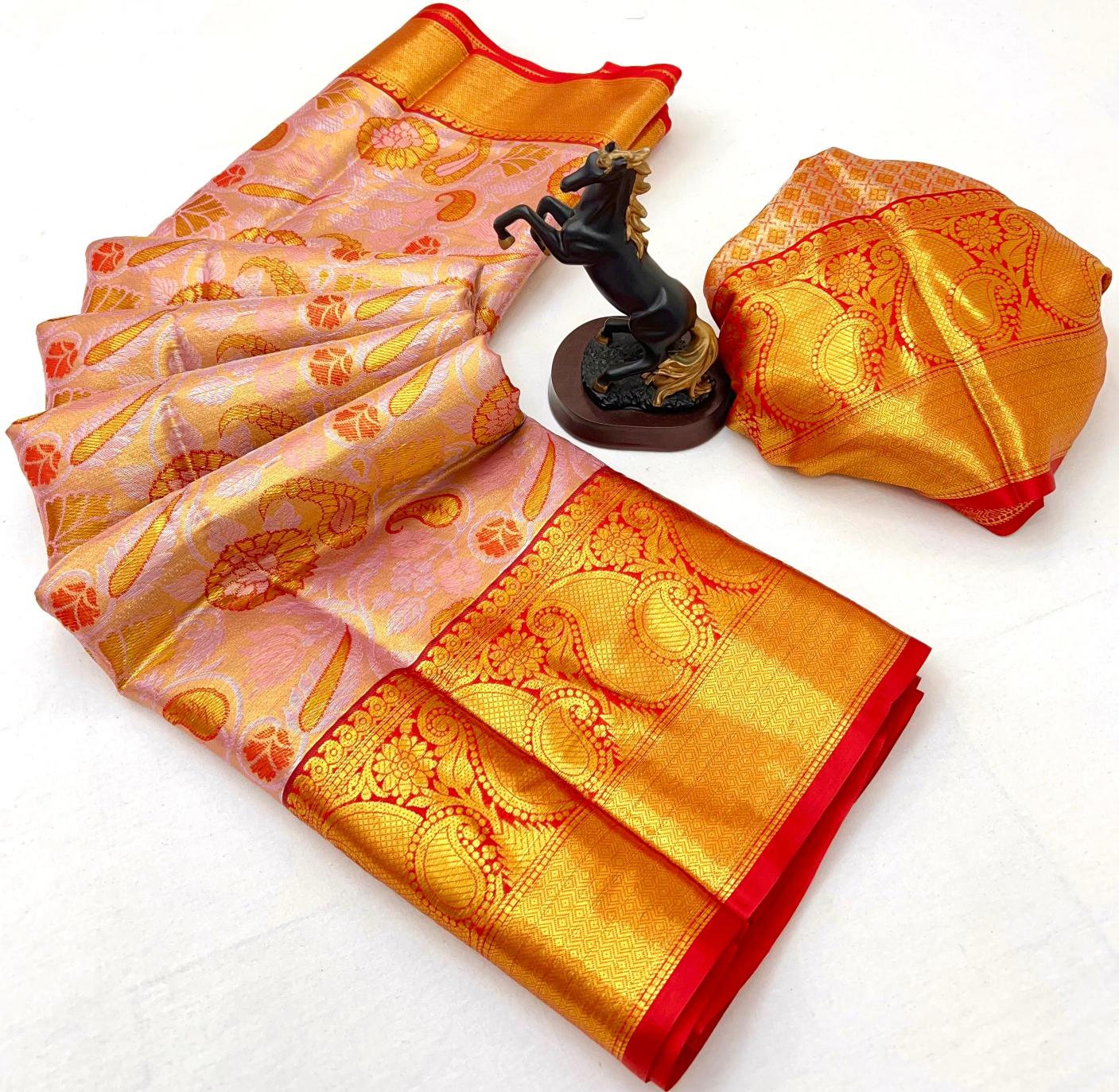 Dazira Pushpa Vol 11 catalog silk kanjivaram saree market in surat