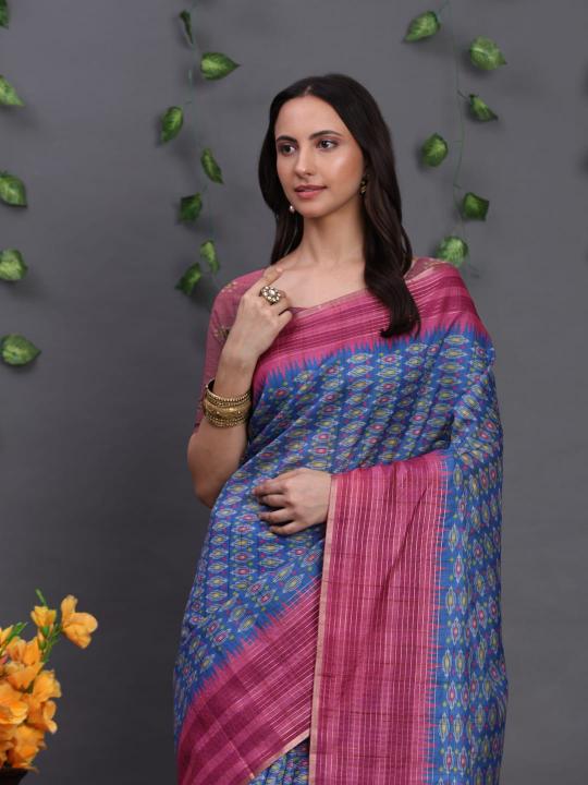 Dazira Tussar art silk catalog brasso saree cheap rate surat