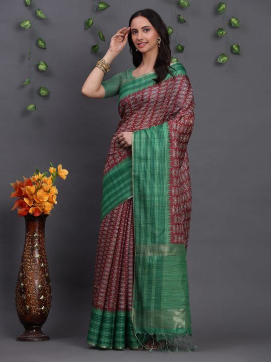 Dazira Tussar art silk catalog brasso saree cheap rate surat