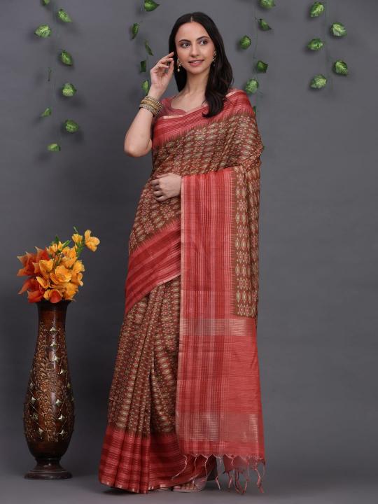 Dazira Tussar art silk catalog brasso saree cheap rate surat