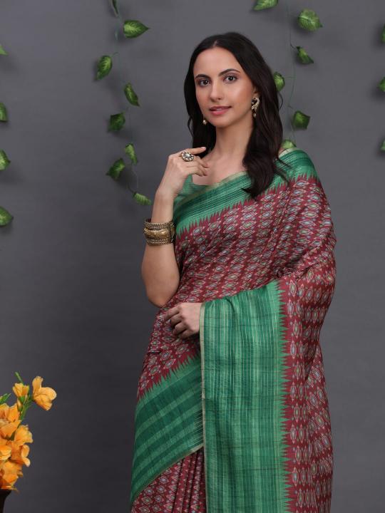 Dazira Tussar art silk catalog brasso saree cheap rate surat
