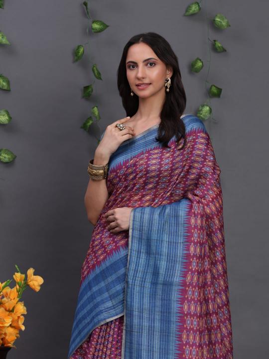 Dazira Tussar art silk catalog brasso saree cheap rate surat