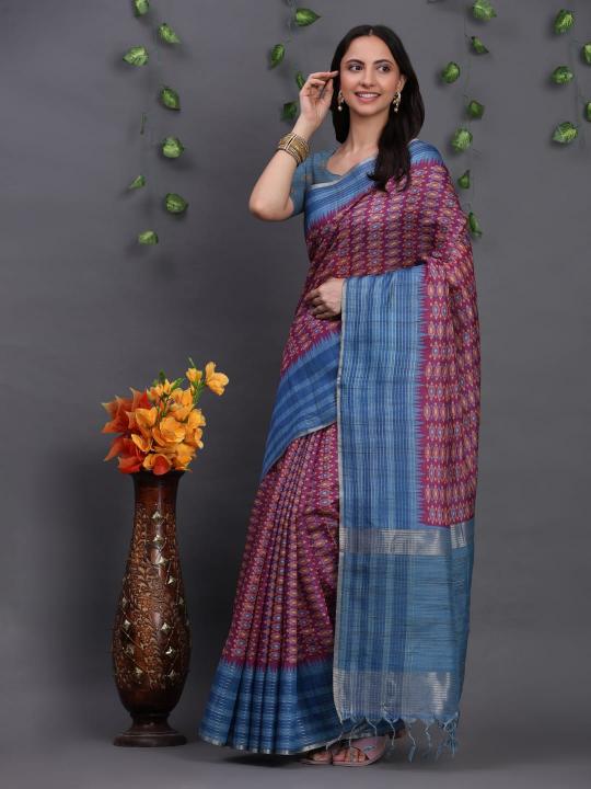 Dazira Tussar art silk catalog brasso saree cheap rate surat
