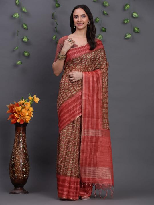 Dazira Tussar art silk catalog brasso saree cheap rate surat