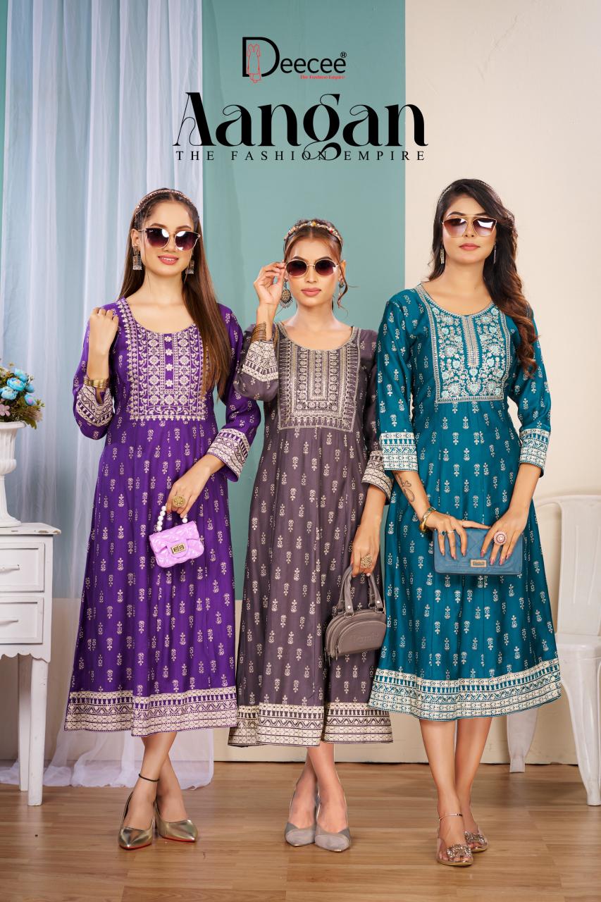 Deecee Aangan catalog best indian kurtis online