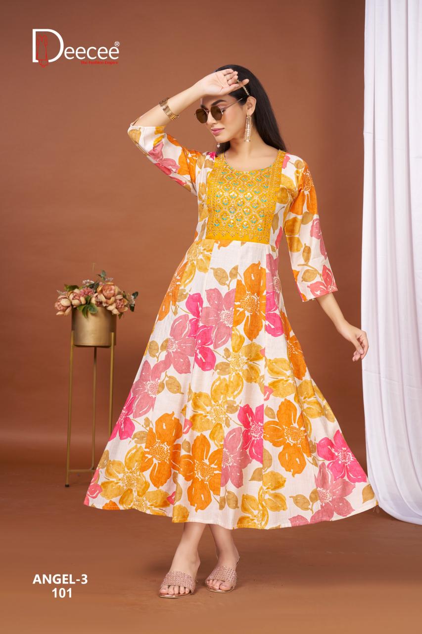 Deecee Angel vol 3 catalog global desi kurti online india
