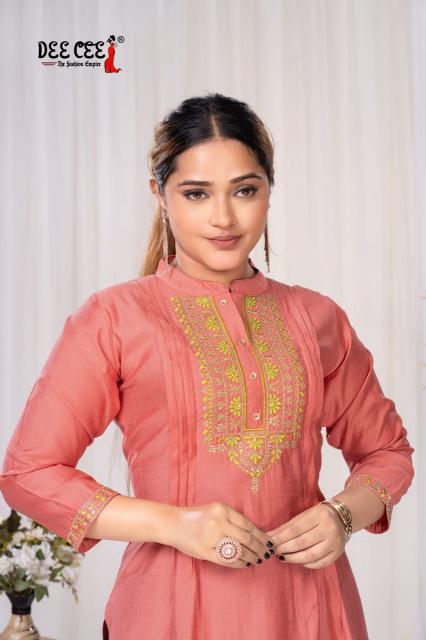 Deecee Aurora catalog indian virasat yellow kurti 