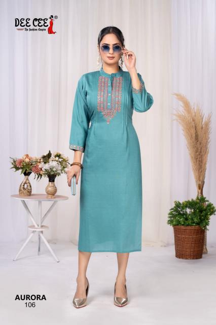 Deecee Aurora catalog indian virasat yellow kurti 