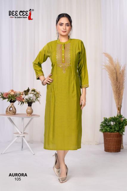 Deecee Aurora catalog indian virasat yellow kurti 