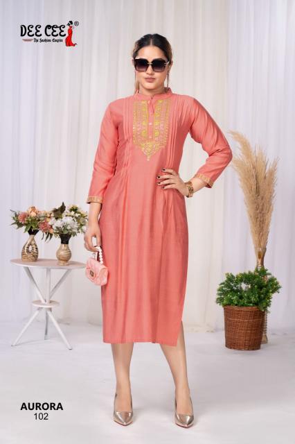 Deecee Aurora catalog indian virasat yellow kurti 